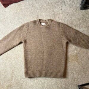 Size 40 Wool Alpaca Link Knit Sweater - Oatmeal | Taylor Stitch